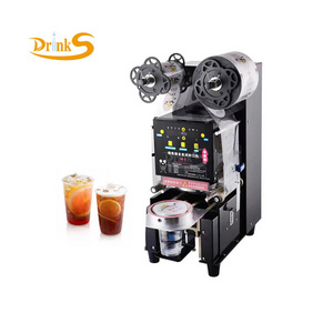 Fully Automatic Electric High Speed Water Paper Plastic Film Cup Lid Sealing Machine Bubble Tea Juice Milky Tea Cup Sealer Sale