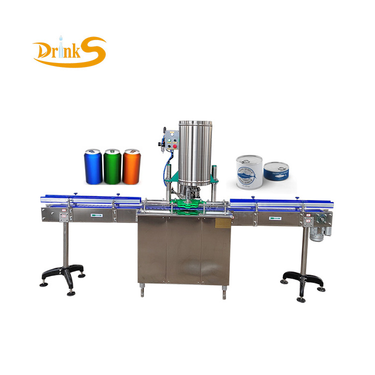 500 - 2000 cans per hour Small Automatic Soda Can Closer / Plastic Can Seamer / pop Can Sealing Machine