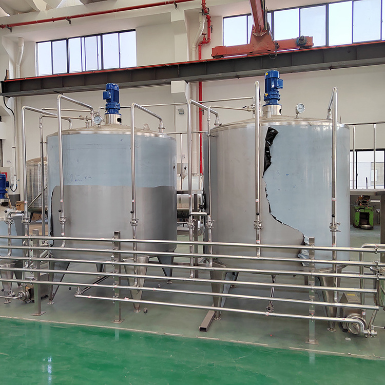 Factory Custom 1000 l To 5000l Stainless Steel Paint / Chemical Acid / Liquid Fertilizer Mixing Tank With Agitator / Stirrer