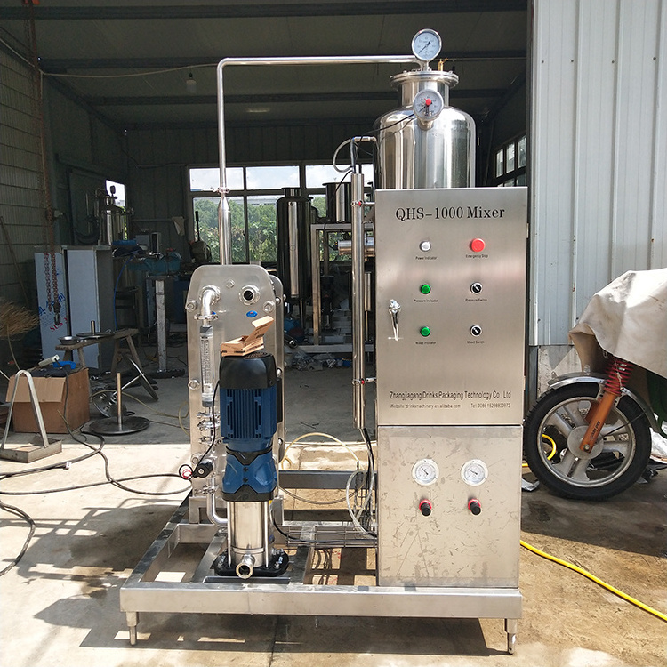 Small Scale QHS-1000 Automatic co2 Gas Drink Mixer / Mixing Machine