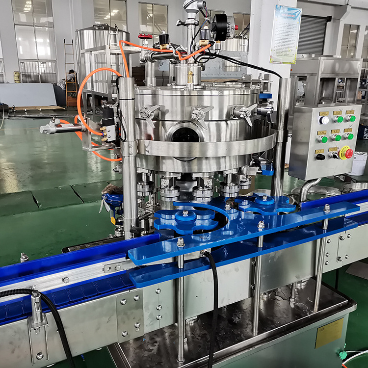 Small Scale Automatic Juice / Soda / Beer Aluminum Tin Can Filling Line Machine