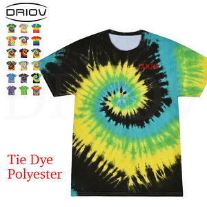 Wholesale tye dye 100 cotton mens t shirt custom no brand sublimation design shirts large size mens t shirts