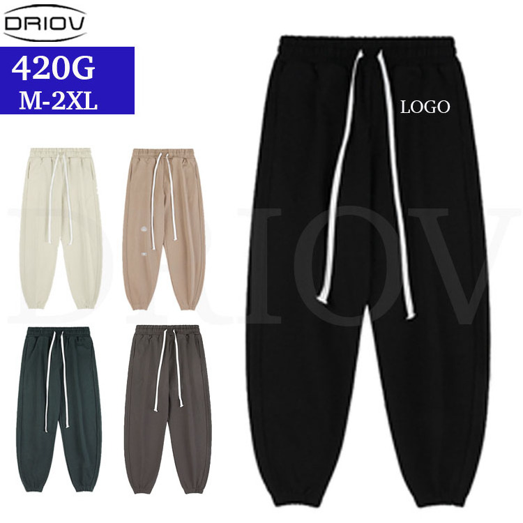 Custom logo jogging suit 100% cotton sweatsuit blank thick heavy tracksuits unisex sweatpants and hoodie set men