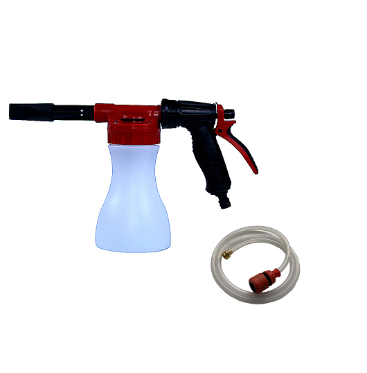 Adjustable Garden Foam Gun: Versatile Hose-End Sprayer for Cleaning and Watering