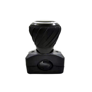 High Quality JD DEERE Luxury Bus Car Steering Wheel Spinner Knob Diagonal stripe  Black 40048A