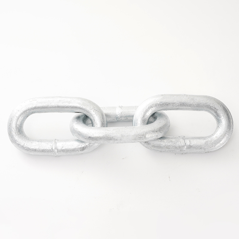 Manganese Steel Material G80 Lifting Chain 6Mm 8Mm 10Mm Polishing Silver Chains Welded Chain