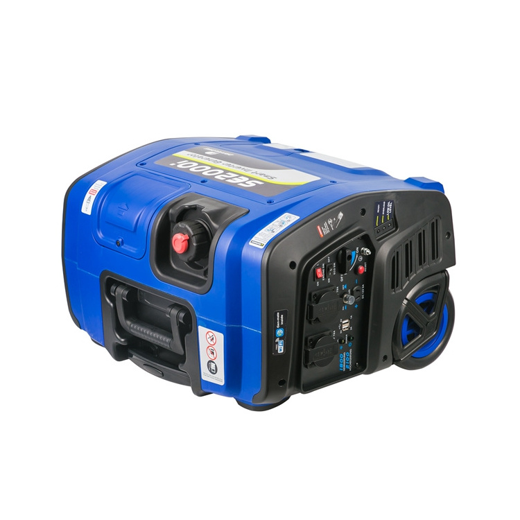 2000Watts Digital Portable electric start Inverter Generator, low noise small petrol generator for camping