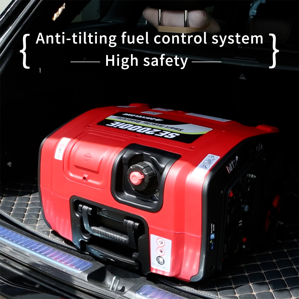 Smart 2000w low noise generadores a de gasolina generator benzin Silent Portable Gasoline Generator with noise test report