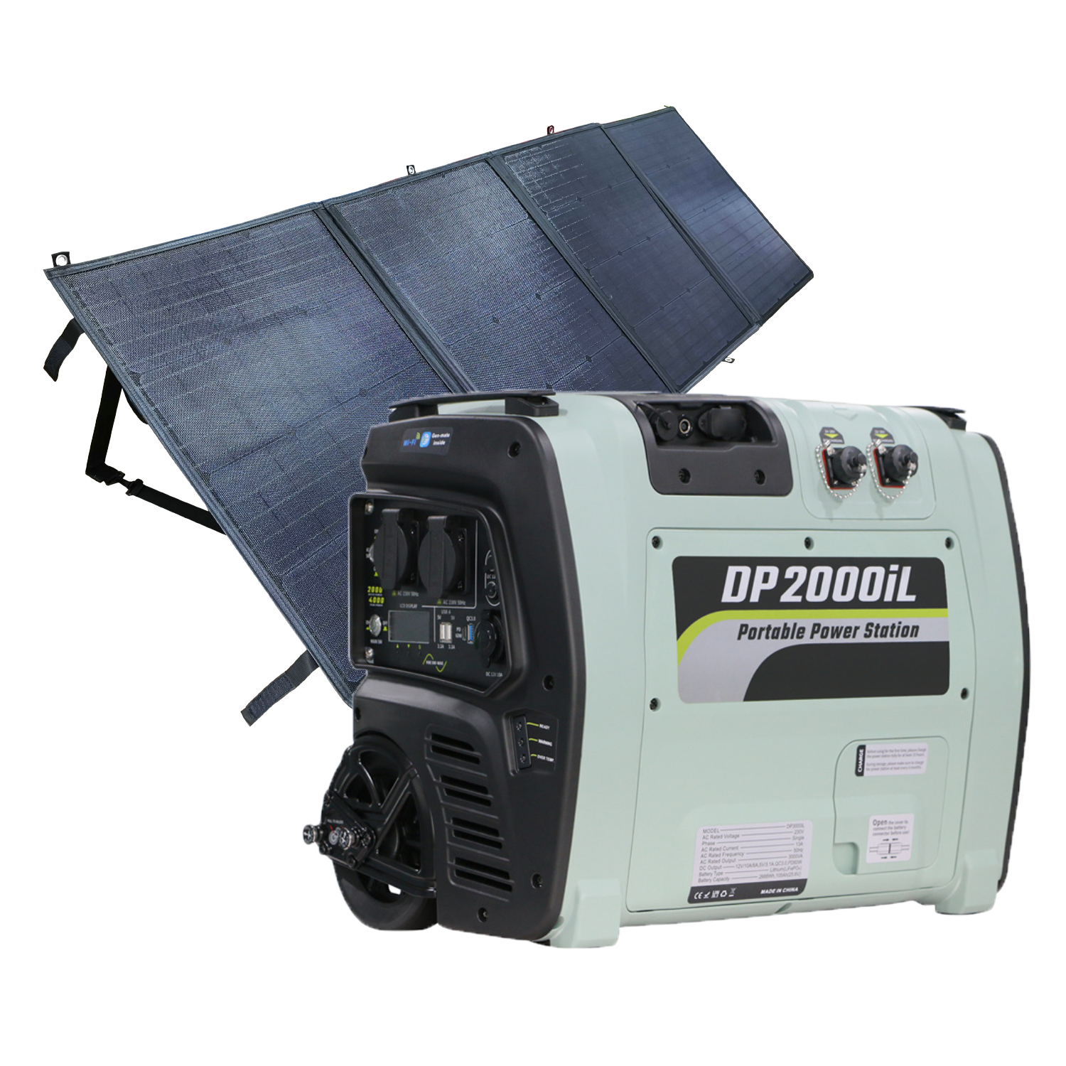 Portable Power Station 2000w Portable Solar Generators for Home Use Backup Battery Solar Panels 1000w Price MPPT