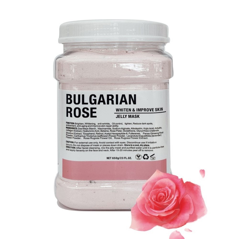 Wholesale Natural Skin Care Face SPA Whitening Jelly Mask Anti aging Brightening skin Hydrating Rose Petals Face Mask Powder