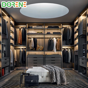 Dorene Customized Modular Built In Luxury Modern Italian Wooden Walkin Bedroom Furniture Wardrobes Closet Design With Mirror