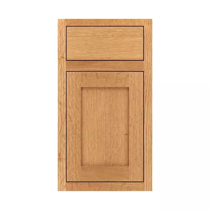 Dorene American Style Rift Cutting White Oak Solid Wood Flush Beaded Inset Kitchen Cabinet With Face Frame Factory Price