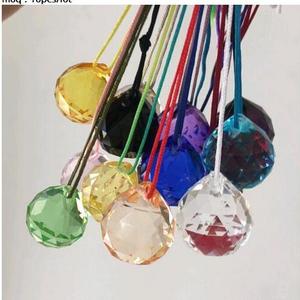 20mm - 40mm Crystal Fengshui Balls Crystal Glass Balls Sunctcher Prism Balls With Free Colorful String