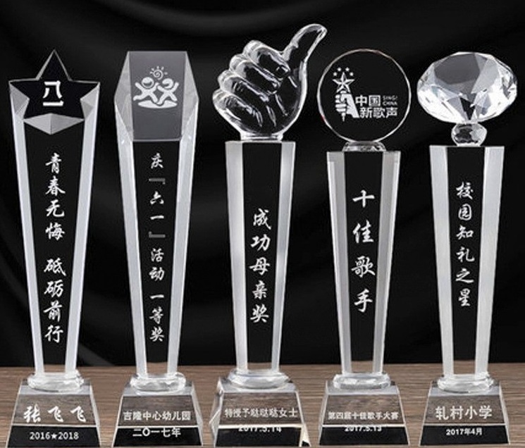 Crystal Trophy Athletics Competition Award Basketball Game Football Table Tennis Badminton Golf Sports Trophy Custom