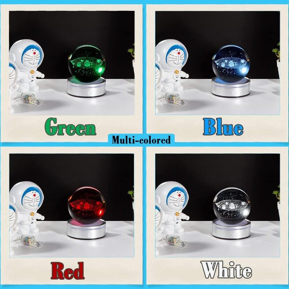 Honor of crystal Solar System Planet Sphere 3D Laser Crystal Ball Clear Faceted K9 Personalized 3D Laser Crystal Glass Ball