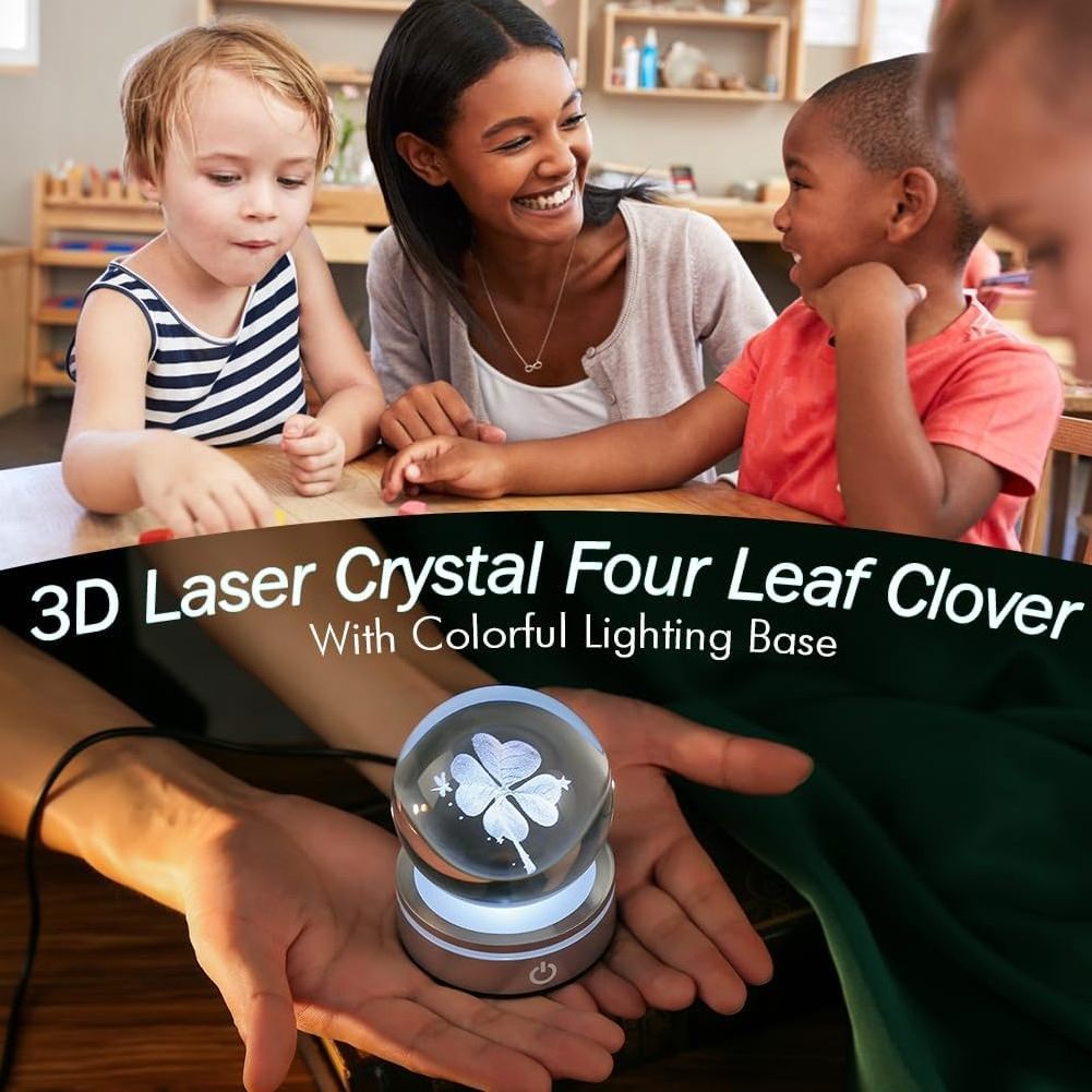 Honor of crystal 3d K9 Clear Glass Balls custom Engraved 3d Laser Crystal Ball With LED Lighting Base