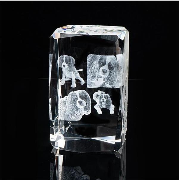 Honor of crystal 3D Laser Engraving Cube Crystal Paperweight Crystal Cube Awards photo 3d Laser Engraving Cube Award