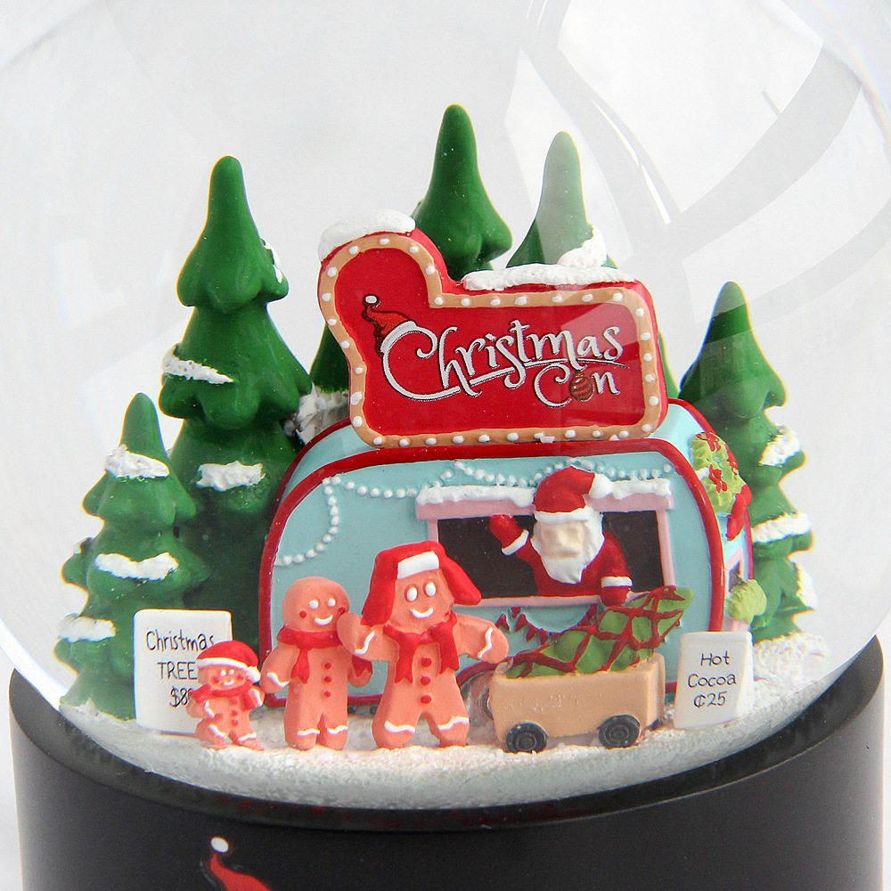 Honor of crystal 100MM Glitter Snow Globe Home Decor Christmas Trees Snow Globe