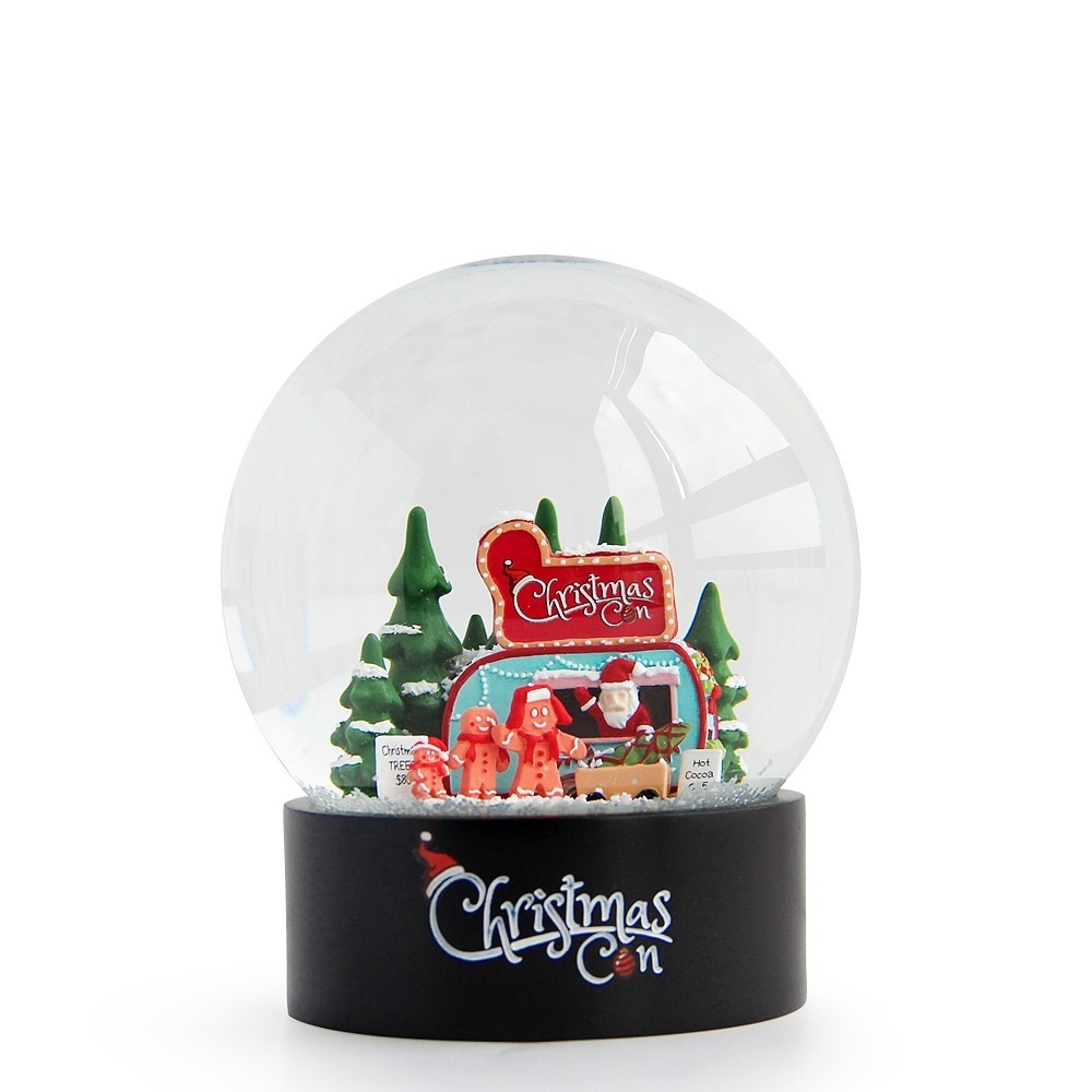 Honor of crystal 100MM Glitter Snow Globe Home Decor Christmas Trees Snow Globe