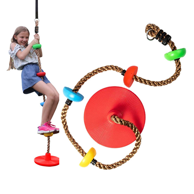 supplier factory porch playground kids garden tree patio disc swing set climbing rope toy games disk outdoor furniture