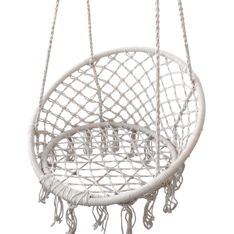 Room indoor hanging swing set,balcony indoor swing chair macrame hammock for garden bedroom