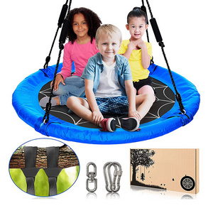 Factory direct price cheap price tree swing with big platform disc climbing rope swing for children