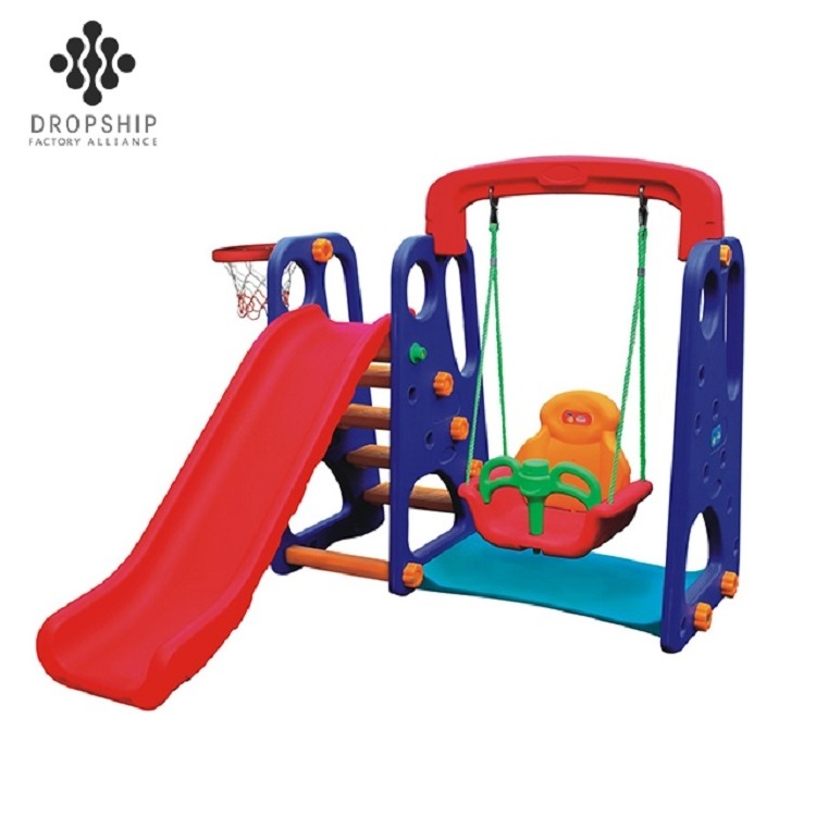 Factory price new style indoor playground hot sell multifunctional toys toddler swing set for children Safety Commercial Plastic