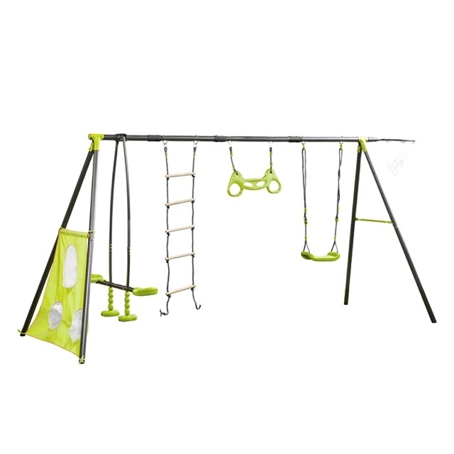 Garden adults hanging chair garden decorative kids illuminated swing set for children plastic material outdoor slide Climber