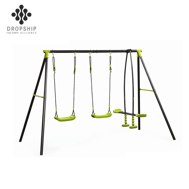 Garden adults hanging chair garden decorative kids illuminated swing set for children plastic material outdoor slide Climber