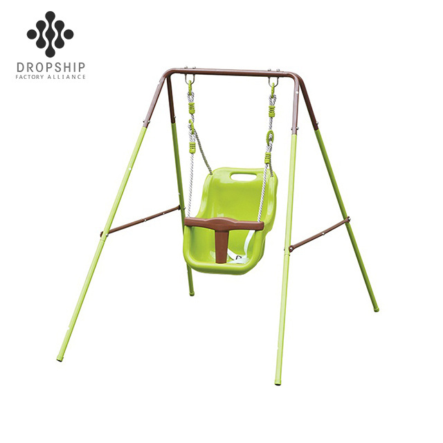 Garden adults hanging chair garden decorative kids illuminated swing set for children plastic material outdoor slide Climber