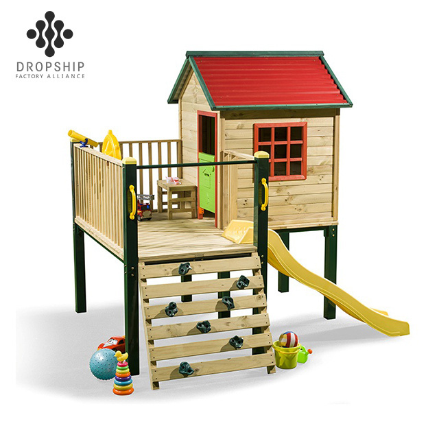 Kids wooden playsets outdoor preschool playground Plastic Slide Kids toddler swing set for children baby equipment Hanging