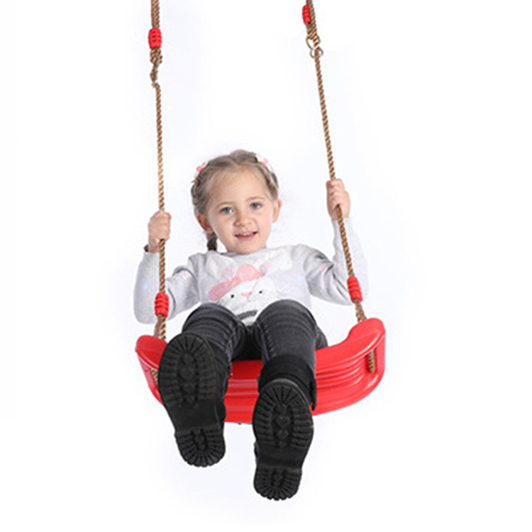 SA-034  2023 New items Child Outdoor Patio Swings Belt Seat Toys Environmental Plastic Garden Tree Swing Rope Seat