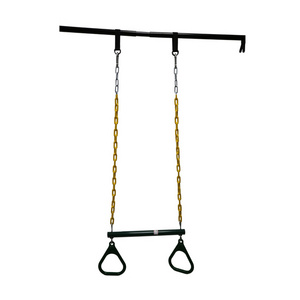 SA-050 China manufactory playground accessories with plastic rings and coated Chain swing set stuff trapeze bar