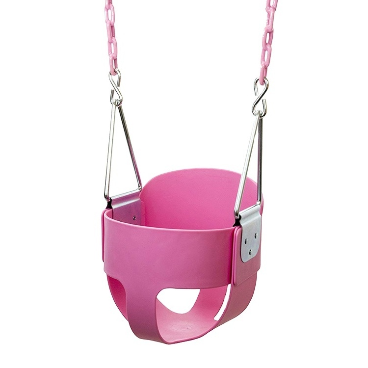 Dropship Colorful swing for baby outdoor high back full bucket toddler swing seat