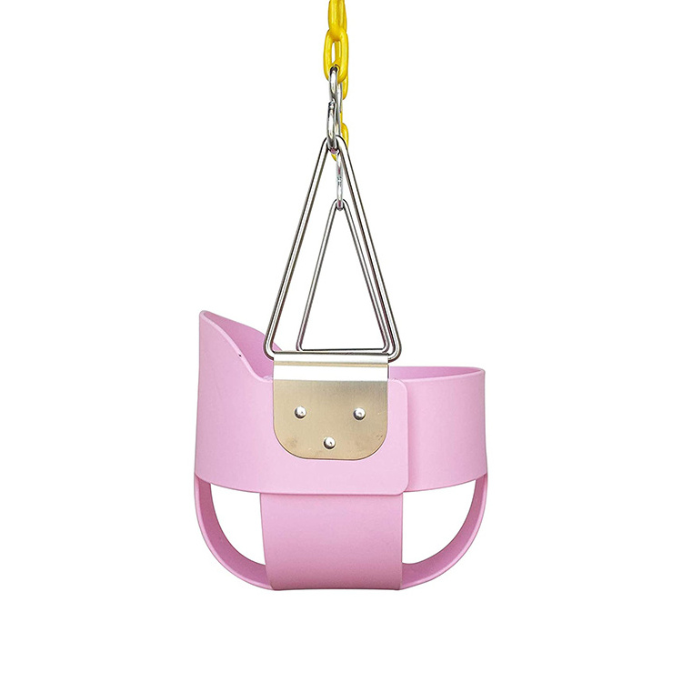 Dropship Colorful swing for baby outdoor high back full bucket toddler swing seat