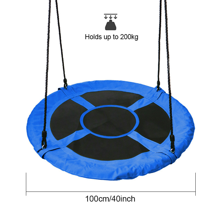 Fast Delivery Kids Plastic Swing Seat Tree Climbing Rope with Platform and Disc Swing for Swing Set