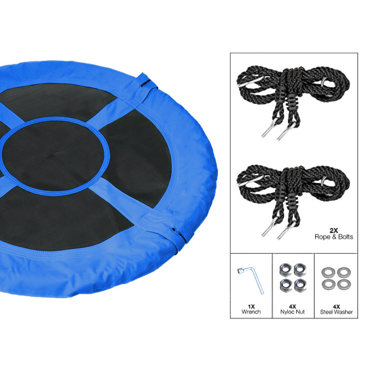 Fast Delivery Kids Plastic Swing Seat Tree Climbing Rope with Platform and Disc Swing for Swing Set