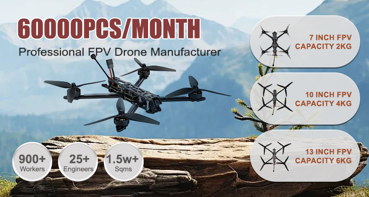 FPV Drones 7 10 13 Inch  Long Range 20km Night Vision camera 1.2G 2.5W VTX  high speed UAV drone