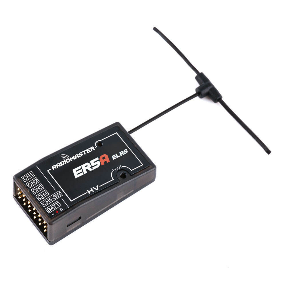 FPV Receiver RadioMaster ER5A ER5C 5CH 2.4GHz ExpressLRS ELRS PWM Vertical Pin Receiver for RC Planes Cars Boats RC Toy Parts