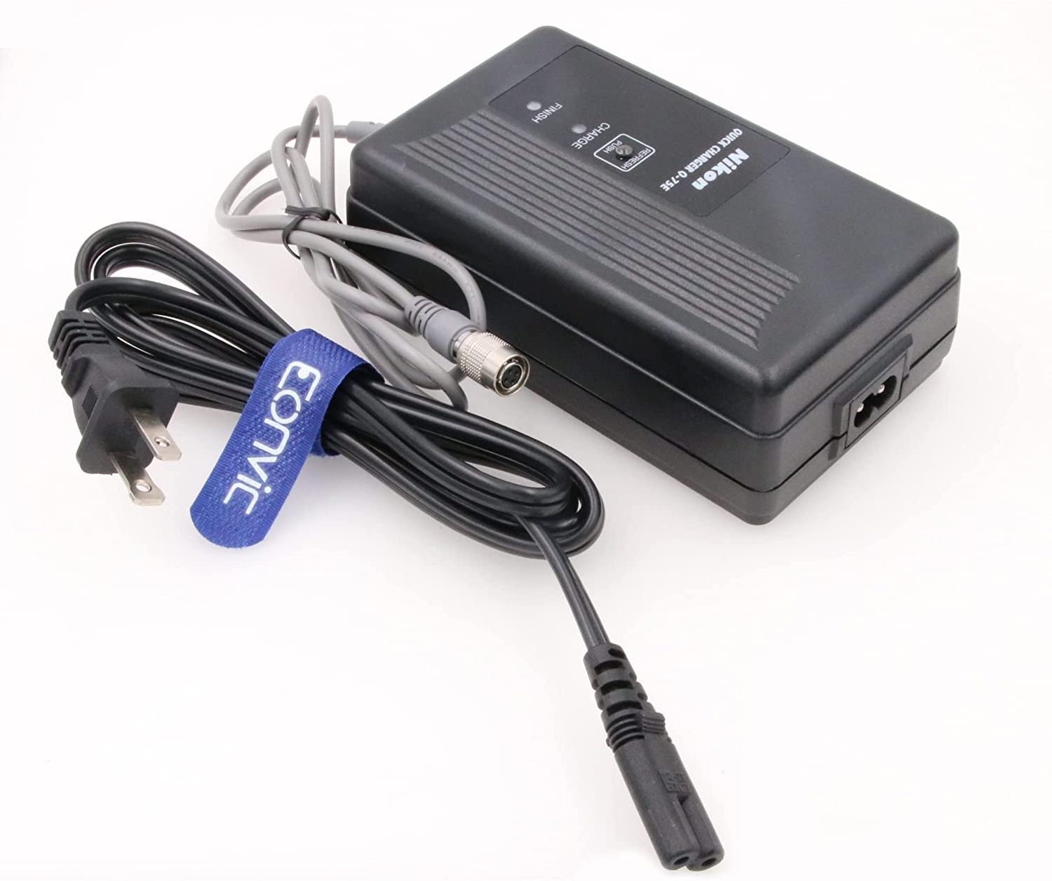 Eonvic 220V-240V Hirose 4 Pin Female Q-75E Q75E AC Power Adapter for Nikon BC-50, BC-60, BC-65, BC-70, BC-80 Batteries