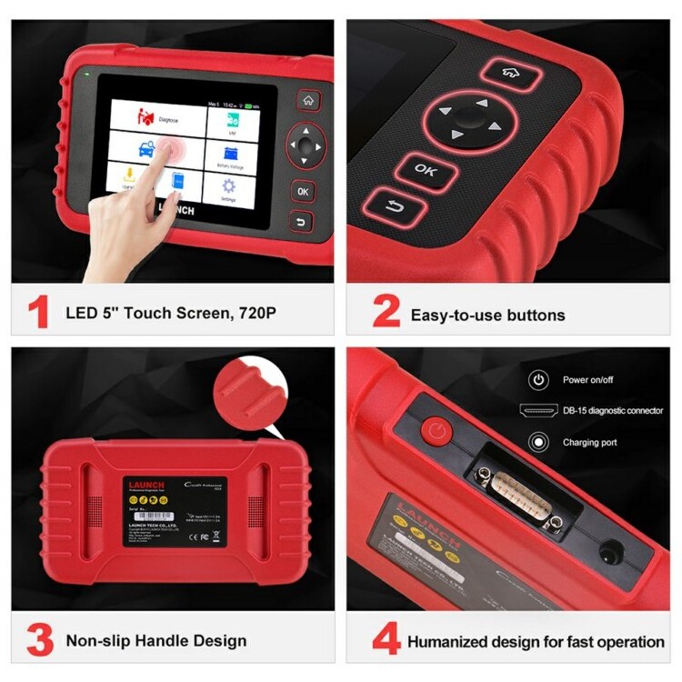 Launch CRP123X Crp 123X OBD2 Diagnostic Tool ENG ABS Airbag SRS AT Creader Launch 123E OBDII EOBD Code Reader Scanner