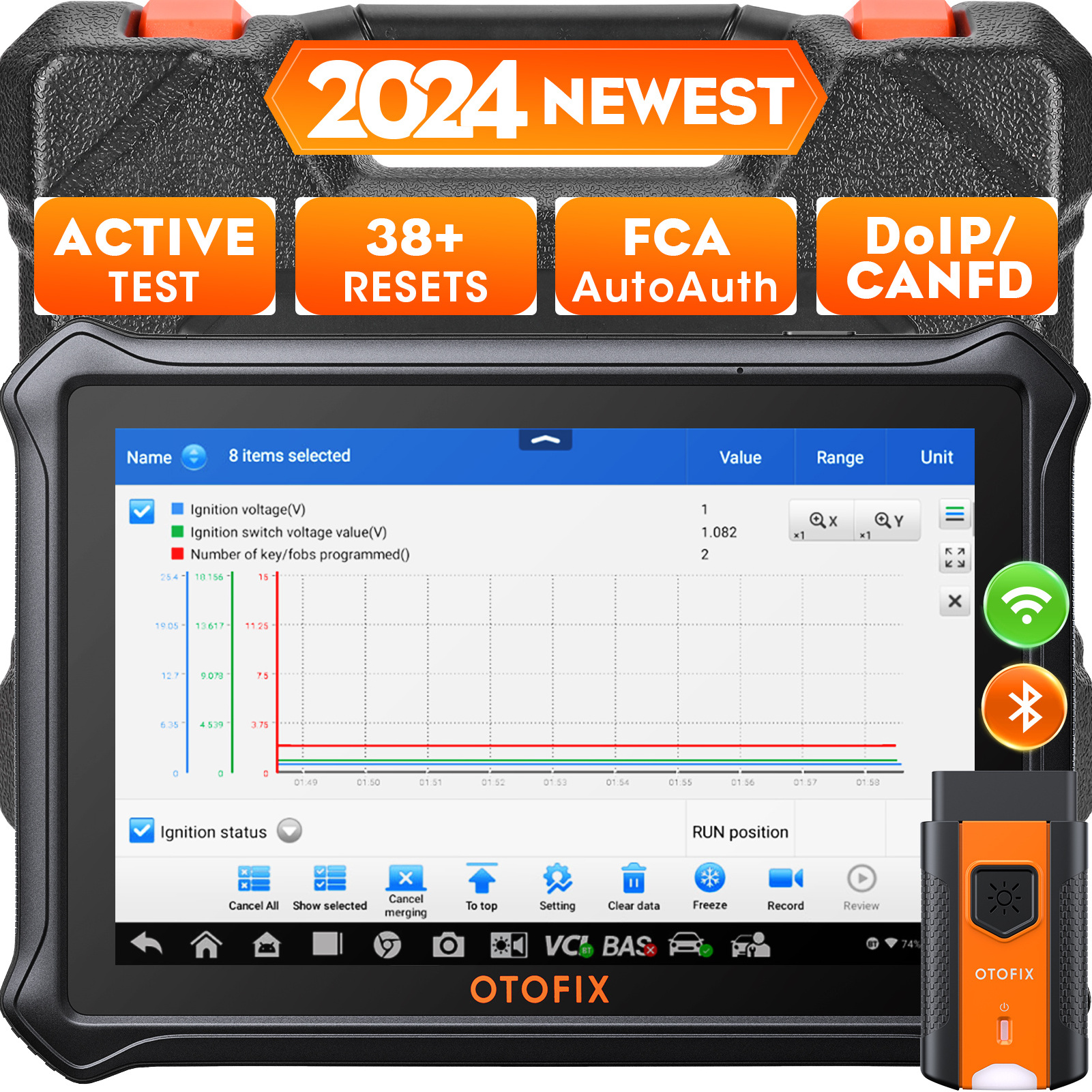 2024 OTOFIX D1 LITE Bi-directional Car Diagnostic Tool with OBD II tpms auto programming scanner professional automotriz machine