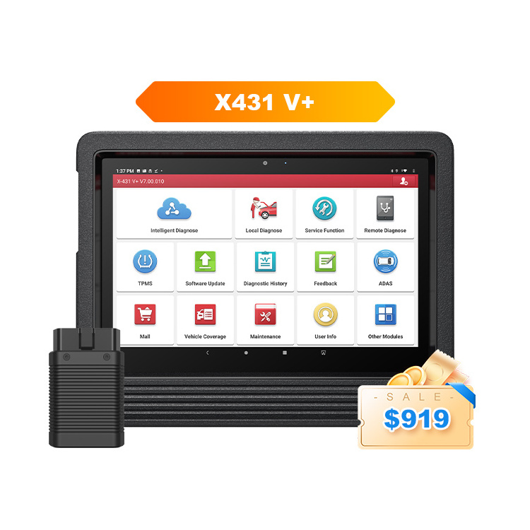 Advanced launch x431 v+ vplus topology mapping ecu coding full system latest diagnostic features device diagnostic for all cars