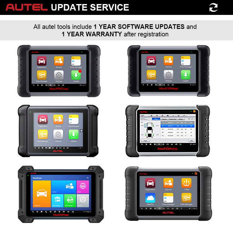 Latest version autel maxisys ms908s pro maxicom mk908p ms908p im508 im608pro one year software update service program total care