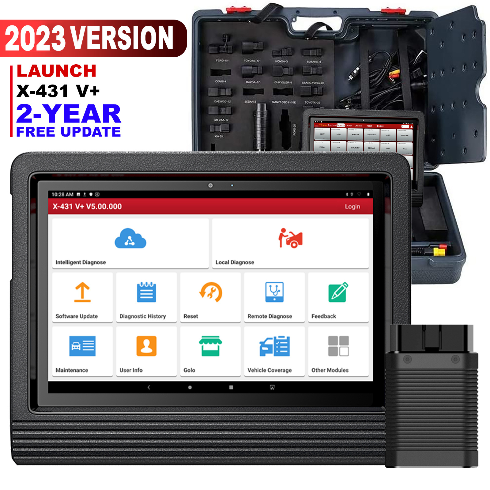 Advanced launch x431 v+ vplus topology mapping ecu coding full system latest diagnostic features device diagnostic for all cars