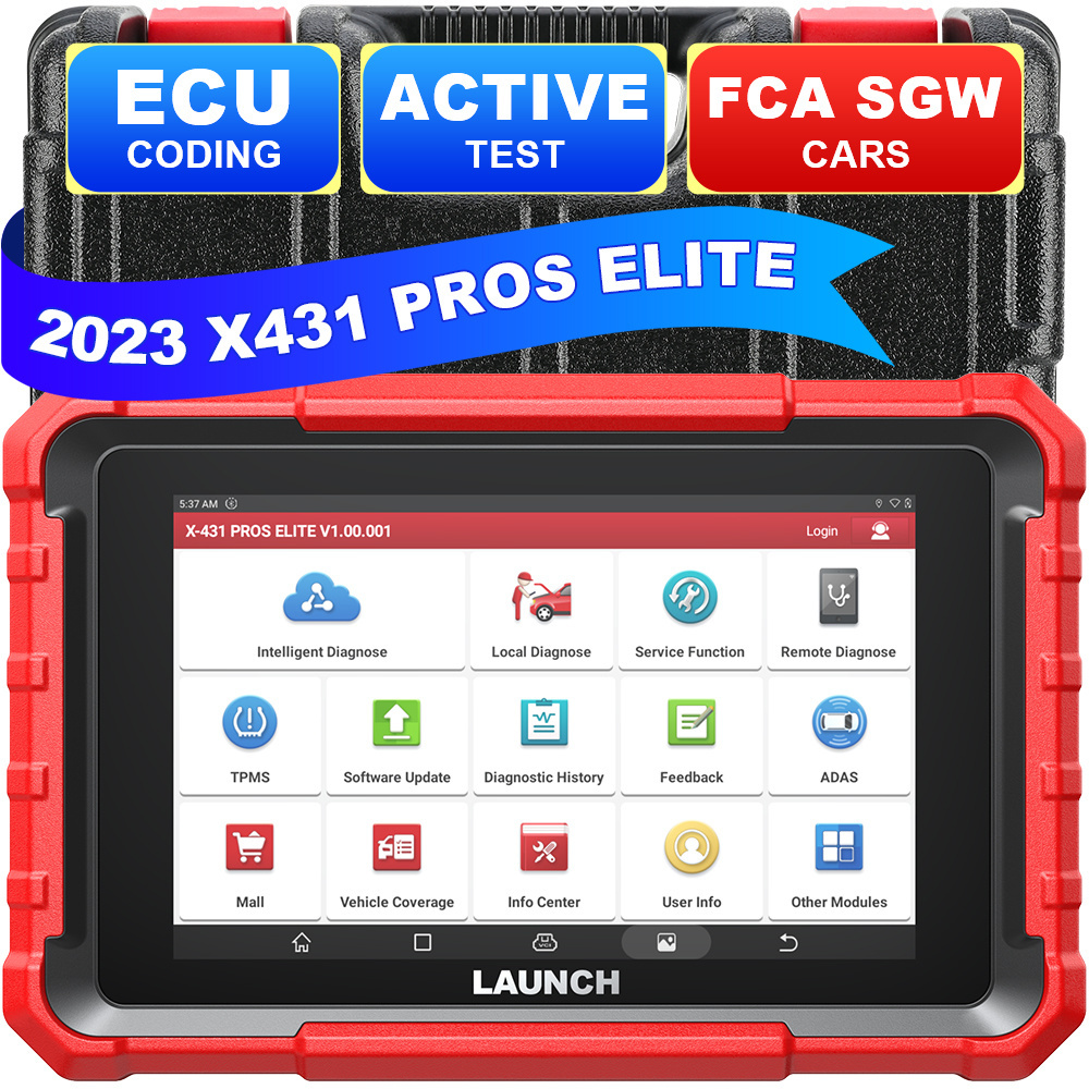 Launch x431 pros elite x-431 pro online coding feature for easy and efficient programming vehicle systems car diagnostic scanner