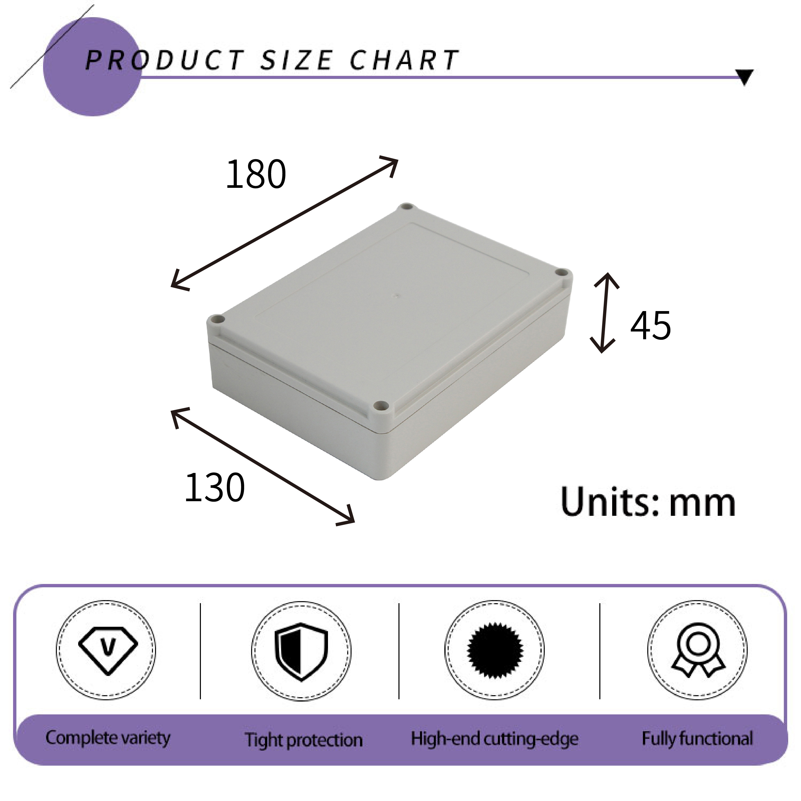 Factory price  PW109  Outdoor Electrical Enclosure IP65 Plastic Waterproof Box