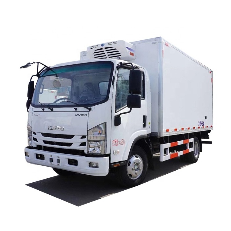 5000KG refrigerated truck with thermo king refrigeration unit to delivery ice cream and ice box truck