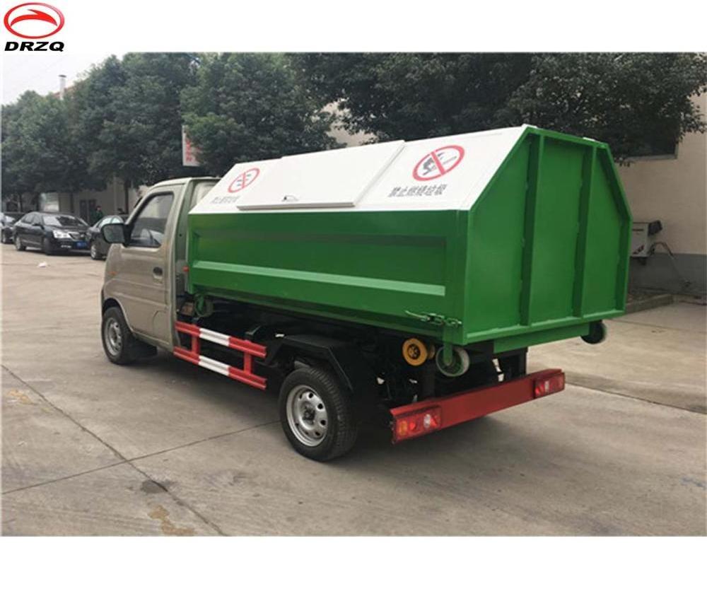 2018 4*2 self-unloading garbage dump truck mini garbage truck