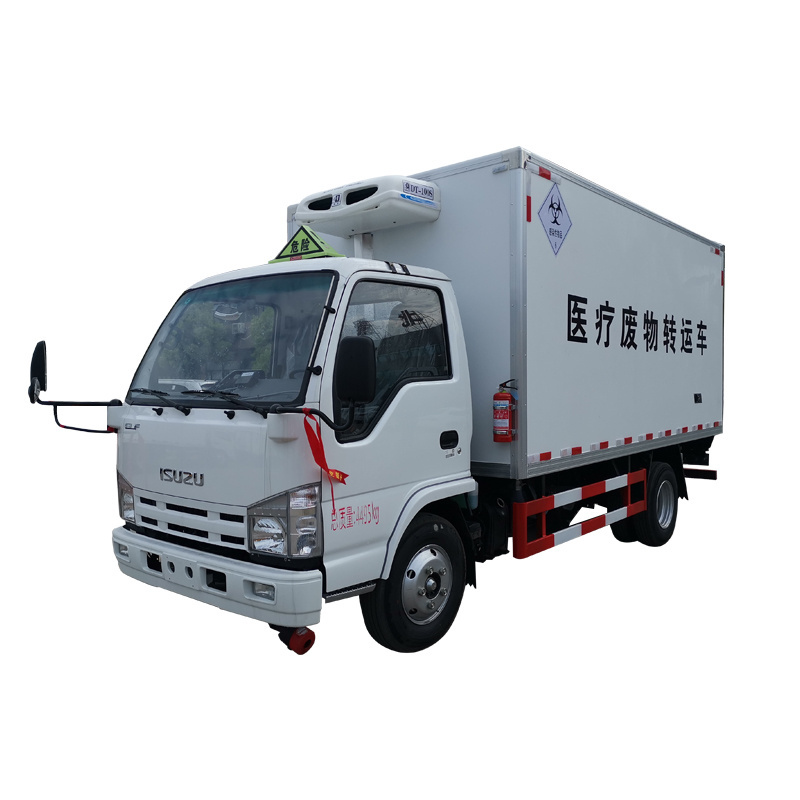 1suzu 5T refrigerated lorry fish and meet traport cold box truck for sale